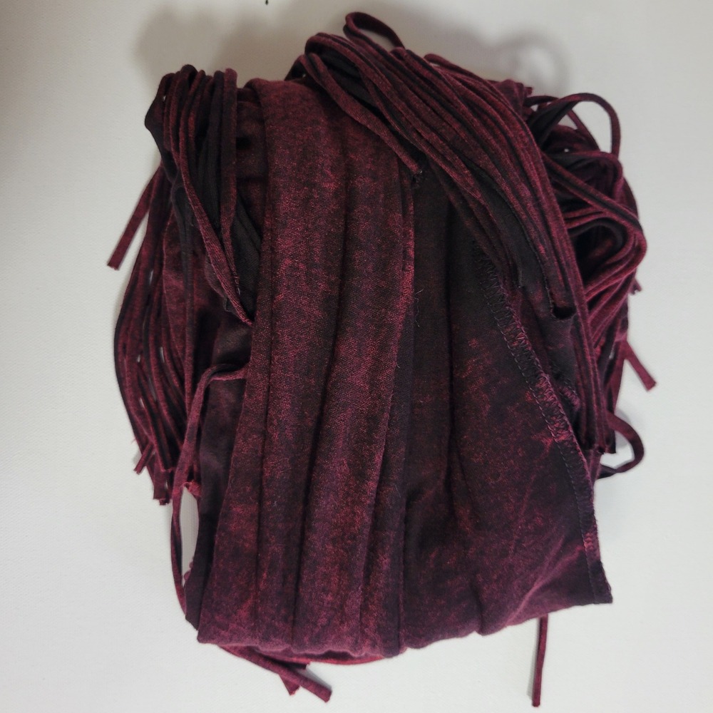 T Party Asymmetrical Maxi Fringe Skirt Sz M Boho Festival Western Gothic Hippie - Picture 10 of 10